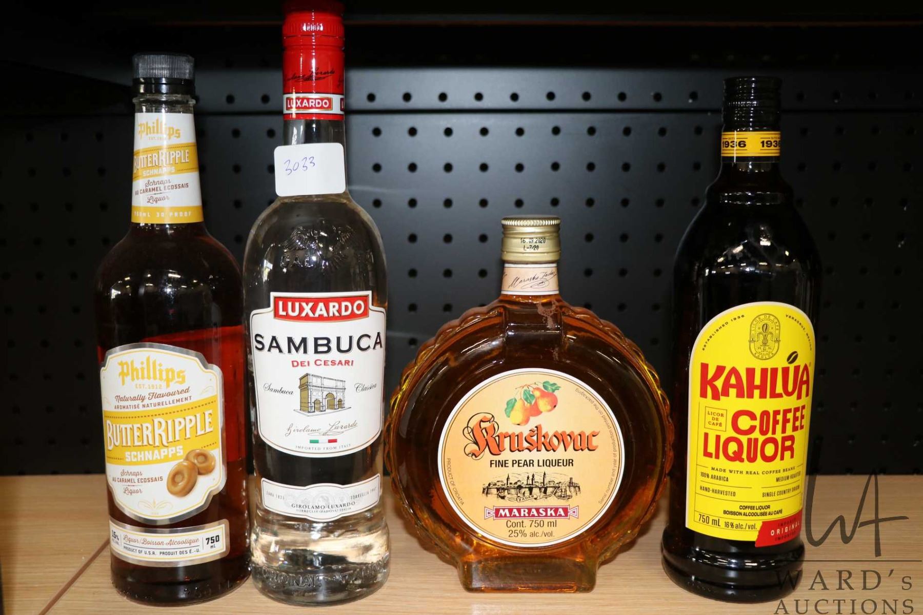 Butter Ripple Booze Four assorted bottles of liquor including one Phillips Butter Ripple ...