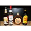 Image 1 : Four assorted bottles of liquor including one Phillips Butter Ripple Schnapps 750ml / 15% ABV, one L