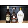 Image 1 : Three assorted bottles of liquor including one Forty Creek Cream Liquor 750ml / 17% ABV, one Zuidam 