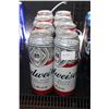 Image 1 : Eight cans of Budweiser beer 740ml / 5% ABV  Note: Alcohol cannot be insured by any courier in Canad