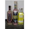 Image 1 : Three assorted bottles of vodka including one Absolut Citron Lemon Vodka 750ml / 40% ABV, one Pink W