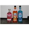 Image 1 : Three assorted bottles of vodka including one Absolut Raspberri 750ml / 38% ABV, one Polar Ice Orang