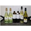 Image 1 : Six assorted bottles of wine including two Italia Roscato Bianco Dolce 750ml / 8% ABV, two 5 Senses 