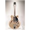 Image 1 : Gretsch semi hollow guitar with cat eye top and Bigsby tremolo arm with three Humbucker stacked pick