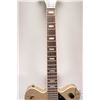 Image 8 : Gretsch semi hollow guitar with cat eye top and Bigsby tremolo arm with three Humbucker stacked pick
