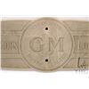 Image 3 : Vintage General Motors Locomotive Plaque "9/58 Class A1AA1A, SERIAL A1432", 15" wide