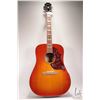 Image 1 : Epiphone Hummingbird Pro/ FC with decorative pick guard and ribbon grain mahogany back, Grover tuner