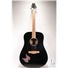 Image 1 : Renaissance acoustic guitar with walnut bridge, matching pick guard, butterfly art, double binding i