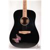 Image 2 : Renaissance acoustic guitar with walnut bridge, matching pick guard, butterfly art, double binding i