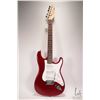 Image 1 : Stratocaster Fender candy apple red guitar with SSS pickup configuration, whammy bar, five way switc