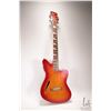 Image 1 : Charvel Thinline acoustic/ electric guitar with Sunburst flamed top, walnut bridge and triangle pear