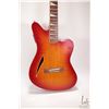 Image 2 : Charvel Thinline acoustic/ electric guitar with Sunburst flamed top, walnut bridge and triangle pear