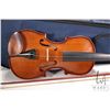 Image 2 : The Stentor Student One 4/4 violin with blue velvet lined hard case, includes case, bow and rosin. N