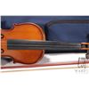 Image 3 : The Stentor Student One 4/4 violin with blue velvet lined hard case, includes case, bow and rosin. N