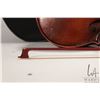Image 8 : Euro Basic 4/4 violin, circa 2000. Serial no. 80902. Includes black case with dark blue velvet linin