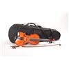 Image 1 : Amadeus Franz Hoffman 1/2 size violin made by Shar, serial no. KPAF042-203. Includes black case with