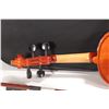 Image 8 : Amadeus Franz Hoffman 1/2 size violin made by Shar, serial no. KPAF042-203. Includes black case with