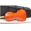 Image 9 : Amadeus Franz Hoffman 1/2 size violin made by Shar, serial no. KPAF042-203. Includes black case with