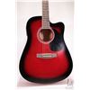 Image 2 : Jay Turser acoustic/ electric guitar with red sunburst