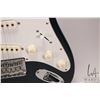 Image 3 : Fender Squier navy blue Bullet Stratocaster SS pickup configuration with five way switch. Serial no.