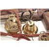 Image 4 : Selection of primitives including two yokes, a cow bell and a bit, whip etc.