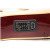 Image 10 : NRJ Luthier acoustic guitar. Heavy double binding, two tone maple top, mahogany ribbon grain back an