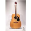 Image 1 : NRJ Luthier acoustic guitar. Heavy double binding, two tone maple top, mahogany ribbon grain back an