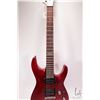Image 3 : ESP Ltd. MH-50NT guitar with "string-thru-body" bridge design, ESP Humbucker pickups, in scarlet red