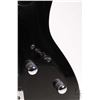 Image 3 : Xcort Superstrat guitar. Beveled top, dual humbuckers, three way switch, black. Serial no. 150714104