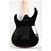 Image 7 : Xcort Superstrat guitar. Beveled top, dual humbuckers, three way switch, black. Serial no. 150714104