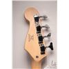 Image 10 : Squire Bronco bass guitar. Fire engine red, sprung bridge, four string, short scale. Note: Missing c
