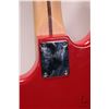 Image 8 : Squire Bronco bass guitar. Fire engine red, sprung bridge, four string, short scale. Note: Missing c
