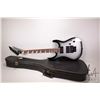 Image 1 : Jackson Soloist guitar. Silver Burst top, mother-of-pearl shark fin inlays. Floyd Rose locking bridg