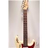 Image 10 : Red Fox Strat style guitar signed by the Family Brown band, ivory colour, SSS pickup configuration, 