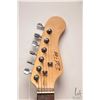 Image 11 : Red Fox Strat style guitar signed by the Family Brown band, ivory colour, SSS pickup configuration, 