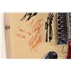 Image 8 : Red Fox Strat style guitar signed by the Family Brown band, ivory colour, SSS pickup configuration, 