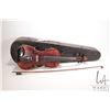 Image 1 : Antonius Stradivarius Cremonenfis 4/4 violin, labeled "Faciebat Anno1723". Includes worn wooden case