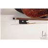 Image 4 : Antonius Stradivarius Cremonenfis 4/4 violin, labeled "Faciebat Anno1723". Includes worn wooden case
