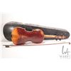 Image 7 : Antonius Stradivarius Cremonenfis 4/4 violin, labeled "Faciebat Anno1723". Includes worn wooden case