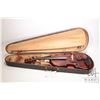 Image 8 : Antonius Stradivarius Cremonenfis 4/4 violin, labeled "Faciebat Anno1723". Includes worn wooden case