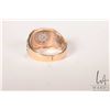 Image 3 : Gent's 14kt yellow and white gold ring set with diamonds, size 9.5