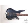 Image 2 : Ibanez SDGR SR400 bass guitar in metallic navy blue, four controls, active PJ pickups, heavy bridge.