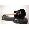 Image 1 : Denver acoustic guitar with high gloss black acoustic, pearloid neck inlays and gold hardware. Inclu