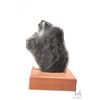 Image 2 : Etched soapstone plaque with hunting scenes of both sides and Canada Eskimo art sticker on base. Hei