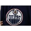 Image 2 : CCM Edmonton Oilers hockey jersey. Adult size XXL. Note: marks, peeling logo and staining