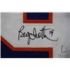 Image 10 : New York Islander Bryan Trottier No. 19 hand signed hockey jersey. Adult size L. Includes JSA certif