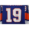 Image 8 : New York Islander Bryan Trottier No. 19 hand signed hockey jersey. Adult size L. Includes JSA certif