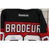 Image 7 : Reebok NHL New Jersey hand signed Devils Martin Brodeur No. 30 hockey jersey, Adult size L, Includes