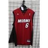 Image 1 : Adidas NBA Miami Heat Lebron James basket ball jersey