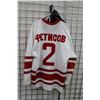 Image 9 : Vintage CCCP USSR Russian Fetlsov No. 2 hockey jersey. Note: marks, staining and small tears